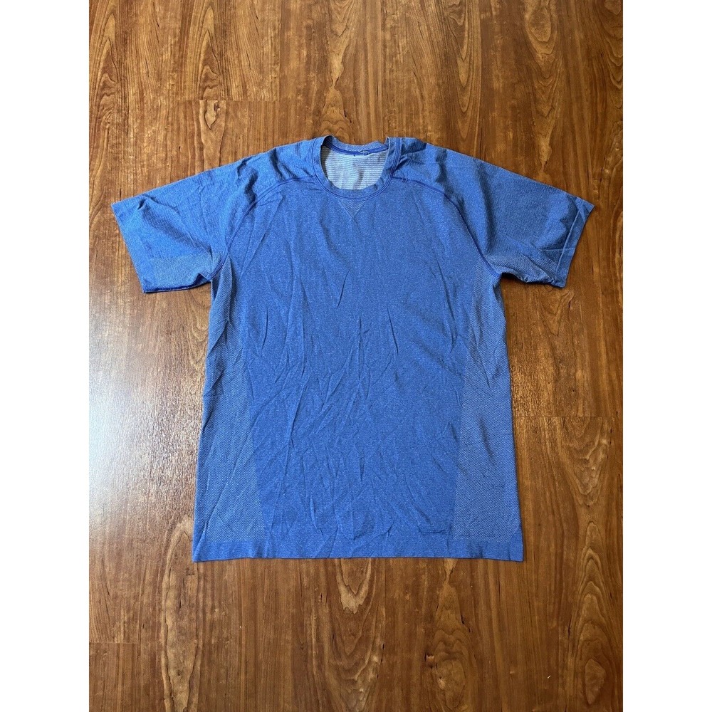 Lululemon Short Sleeve Metal Vent Tech Shirt Mens Size Large Blue T-Shirt